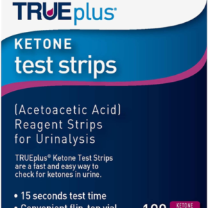 Trueplus® Ketone Test Strips – Ideal for Low-Carb Dieters– Made in Usa–Urinalysis Test Sticks (100)