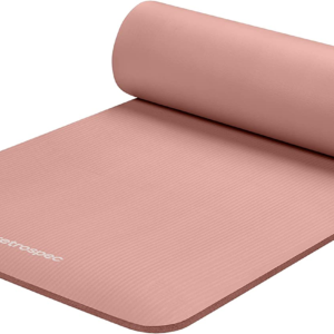 Solana Yoga Mat 1/2″ Thick W/ Nylon Strap for Men & Women – Non Slip Excercise Mat for Yoga, Pilates, Stretching, Floor & Fitness Workouts